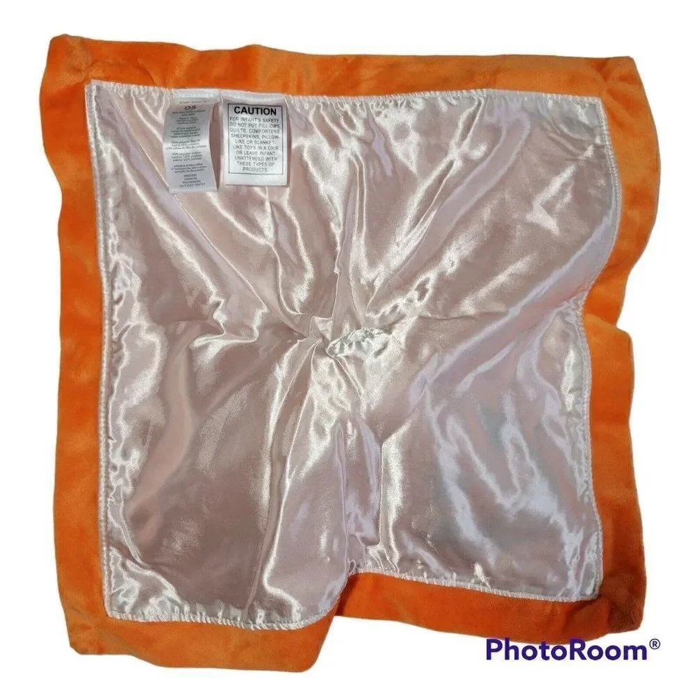 ‎Carters Halloween Baby Lovey Rattle Security Blanket Pumpkin Bear